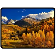 Colorado Fall Autumn Colorful Double Sided Fleece Blanket (large)  by BangZart