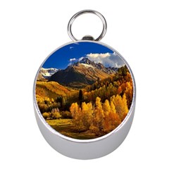 Colorado Fall Autumn Colorful Mini Silver Compasses by BangZart