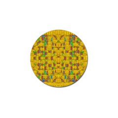 Rainbow Stars In The Golden Skyscape Golf Ball Marker (4 Pack) by pepitasart