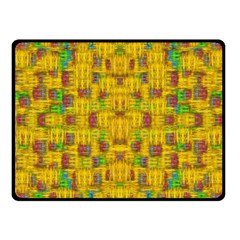 Rainbow Stars In The Golden Skyscape Fleece Blanket (small) by pepitasart