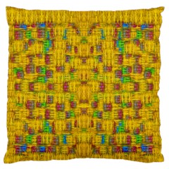 Rainbow Stars In The Golden Skyscape Standard Flano Cushion Case (one Side) by pepitasart