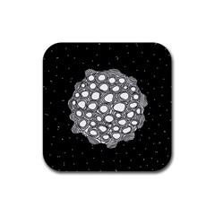 Strange Planet Rubber Square Coaster (4 Pack)  by jumpercat