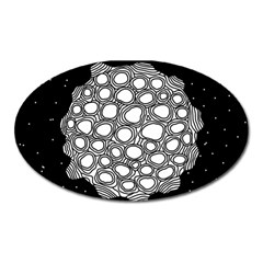 Strange Planet Oval Magnet by jumpercat