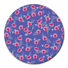 Roses And Roses Round Mousepads by jumpercat