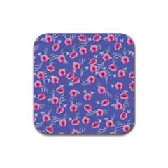 Roses And Roses Rubber Coaster (square)  by jumpercat