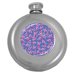 Roses And Roses Round Hip Flask (5 Oz) by jumpercat