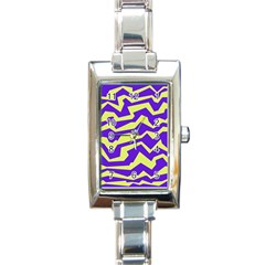 Polynoise Vibrant Royal Rectangle Italian Charm Watch by jumpercat