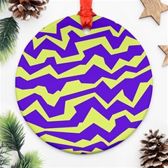 Polynoise Vibrant Royal Ornament (round) by jumpercat