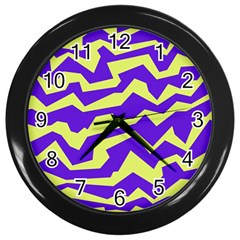 Polynoise Vibrant Royal Wall Clocks (black) by jumpercat