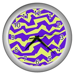 Polynoise Vibrant Royal Wall Clocks (silver)  by jumpercat