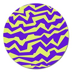 Polynoise Vibrant Royal Magnet 5  (round) by jumpercat