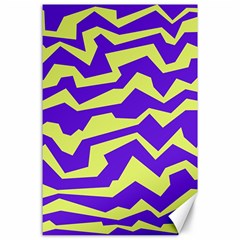 Polynoise Vibrant Royal Canvas 24  X 36  by jumpercat