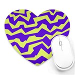 Polynoise Vibrant Royal Heart Mousepads Front