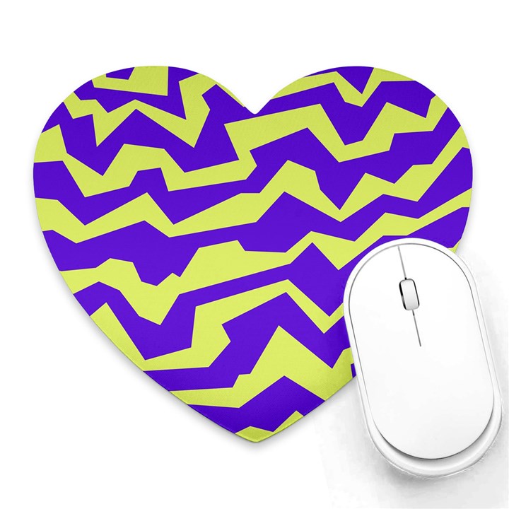 Polynoise Vibrant Royal Heart Mousepads