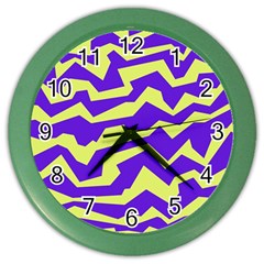 Polynoise Vibrant Royal Color Wall Clocks by jumpercat