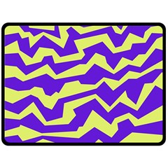 Polynoise Vibrant Royal Fleece Blanket (large)  by jumpercat