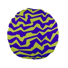 Polynoise Vibrant Royal Standard 15  Premium Flano Round Cushions by jumpercat