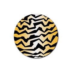 Polynoise Tiger Rubber Coaster (round)  by jumpercat