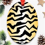 Polynoise Tiger Oval Ornament (Two Sides) Back