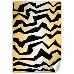 Polynoise Tiger Canvas 12  X 18   by jumpercat