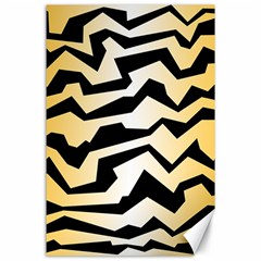 Polynoise Tiger Canvas 24  X 36  by jumpercat