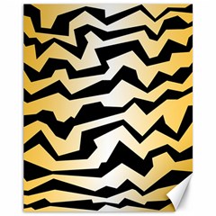 Polynoise Tiger Canvas 11  X 14   by jumpercat