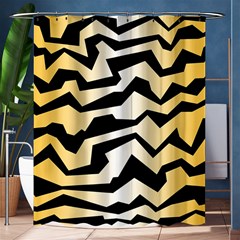 Polynoise Tiger Shower Curtain 60  X 72  (medium)  by jumpercat