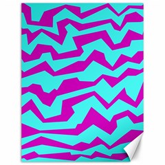 Polynoise Shock New Wave Canvas 12  X 16   by jumpercat