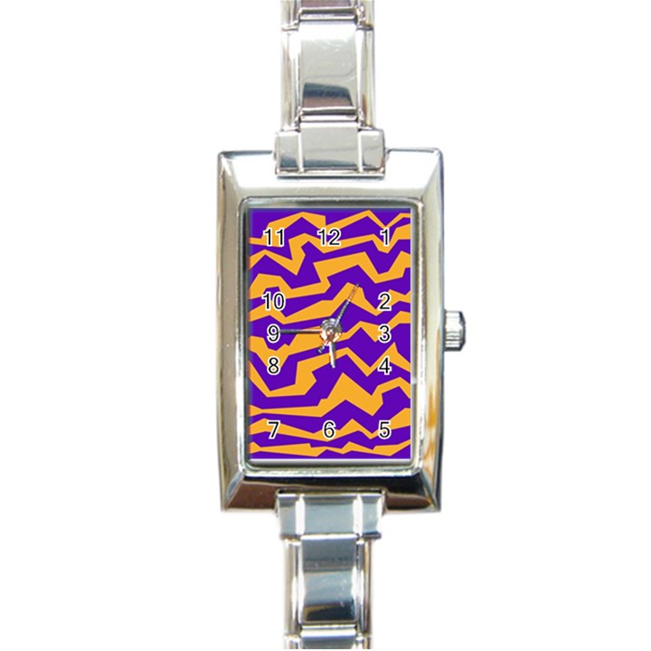 Polynoise Pumpkin Rectangle Italian Charm Watch