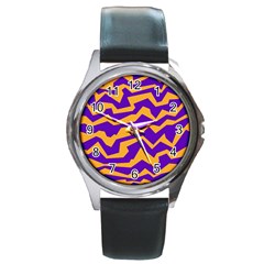 Polynoise Pumpkin Round Metal Watch