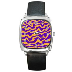 Polynoise Pumpkin Square Metal Watch