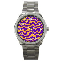 Polynoise Pumpkin Sport Metal Watch by jumpercat