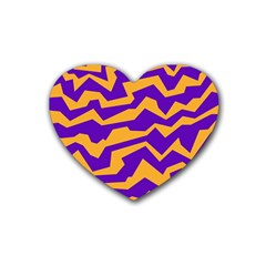 Polynoise Pumpkin Heart Coaster (4 pack) 