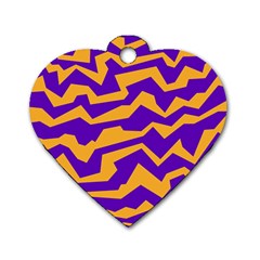 Polynoise Pumpkin Dog Tag Heart (One Side)