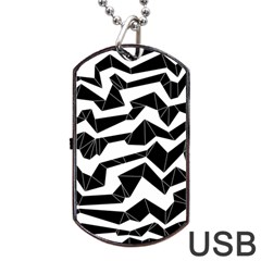 Polynoise Origami Dog Tag Usb Flash (one Side)