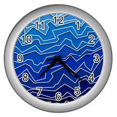 Polynoise Deep Layer Wall Clocks (silver)  by jumpercat