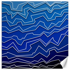 Polynoise Deep Layer Canvas 12  X 12   by jumpercat