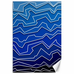 Polynoise Deep Layer Canvas 12  X 18   by jumpercat