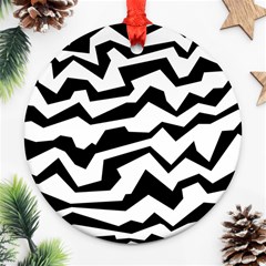 Polynoise Bw Ornament (round) by jumpercat