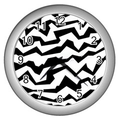 Polynoise Bw Wall Clocks (Silver) 