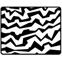 Polynoise Bw Fleece Blanket (medium)  by jumpercat