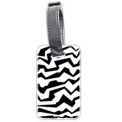 Polynoise Bw Luggage Tags (two Sides) by jumpercat