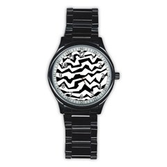 Polynoise Bw Stainless Steel Round Watch