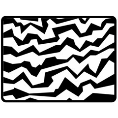 Polynoise Bw Double Sided Fleece Blanket (Large) 