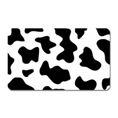 Animal Print Black And White Black Magnet (rectangular) by BangZart