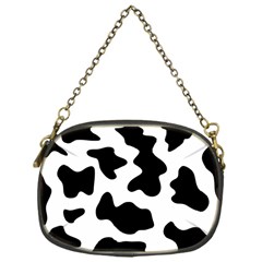 Animal Print Black And White Black Chain Purses (one Side)  by BangZart