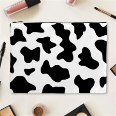 Animal Print Black And White Black Cosmetic Bag (xl) by BangZart