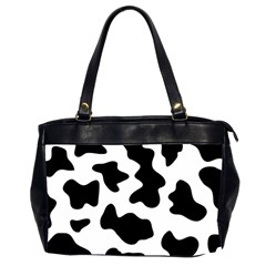 Animal Print Black And White Black Office Handbags (2 Sides)  by BangZart