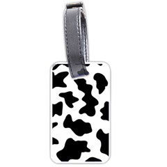 Animal Print Black And White Black Luggage Tags (one Side)  by BangZart