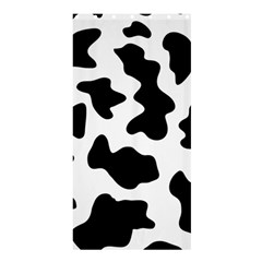 Animal Print Black And White Black Shower Curtain 36  X 72  (stall)  by BangZart